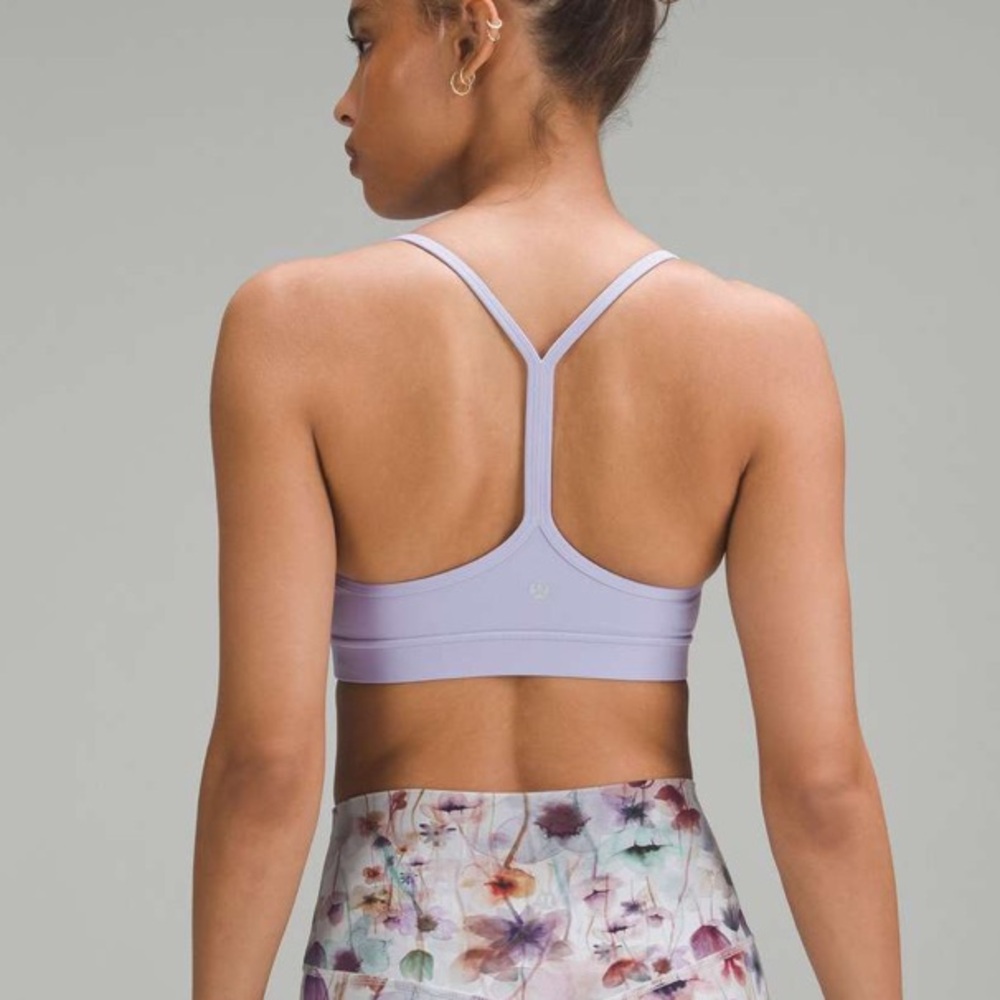 Lululemon | Flow Y Bra Nulu Light Support A-C Cups Purple Size 8